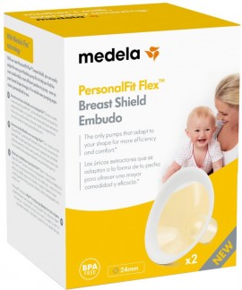 Medela Flex PersonalFit™ Χοάνη Θηλάστρου Μέγεθος L (Large – 27 χιλ.), 2 τμχ SKU 101041857