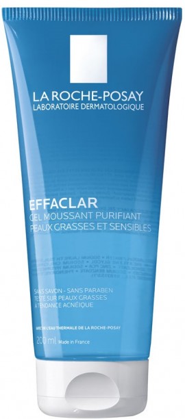 LA ROCHE-POSAY Effaclar Gel Moussant Purifiant Αφρώδες Gel Καθαρισμού για το Μικτό - Λιπαρό Δέρμα, 200ml