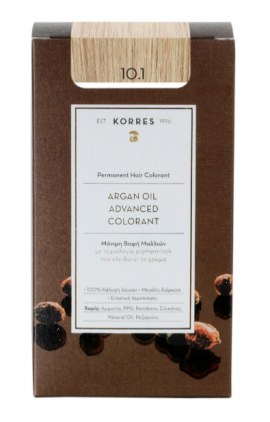 Korres  Argan Oil Colorant N 10.1 ξανθο πλατινα σαντρε , 50ml
