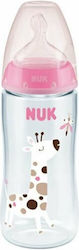 NUK Πλαστικό Μπιμπερό First Choice +Temperature Control Κατά των Κολικών με Θηλή Σιλικόνης 6-18 m  360ml  SKU 10.216.248