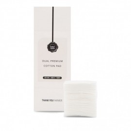 THANK YOU FARMER Dual Premium Cotton Pad, Δίσκοι Από Βαμβάκι για Απαλό Καθαρισμό & Αφαίρεση του Μακιγιάζ , 80 τμχ