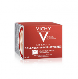 VICHY Liftactiv Collagen Specialist Night Κρέμα Νύχτας με Αντιρυτιδική Δράση για Σύσφιξη & Λάμψη, 50ml
