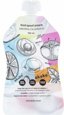 Akuku Reusable food puches Θήκη Τροφίμων Διάφανη από Πλαστικό 5τμχ 6 m  150 ml
