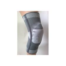 ADCO Επιγονατίδα Ελαστική με 2 Σπιραλ μπανέλες και Σιλικόνη Γκρι SKU 05280