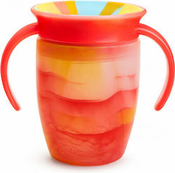 MUNCHKIN Miracle 360 Cup 6+m Εκπαιδευτικο κυπελλο με χερουλια κοραλλι 207 ml