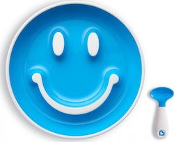 MUNCHKIN Set  Φαγητού από Πλαστικό με Αντιολισθητική Βάση Μπλε   9+m 2τμχ