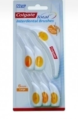Colgate Total Interdental Brushes Βουρτσάκια Μεσοδοντίων 6mm, 6τμχ