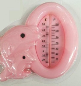 ANATS Θερμόμετρα Μπάνιου Παιδικά, δελφινάκι ΡΟΖ 1τμχ