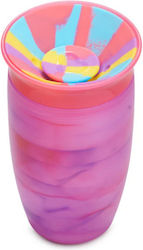 MUNCHKIN Miracle 360 Cup Spill proof 12+m Εκπαιδευτικο κυπελλο Tropical Swirl Φουξια 296 ml