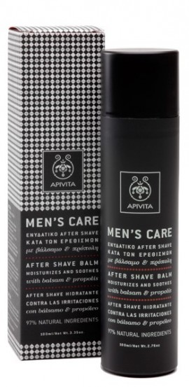 APIVITA Ενυδατικό After Shave Κατά των Ερεθισμών με Βάλσαμο & Πρόπολη, 100ml