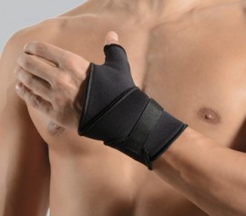 REAL CARE στηριγμα καρπου και αντιχειρα από Neopren Μαυρο L  SKU 3004