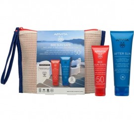 Apivita Promo Bee Sun Safe Anti-Spot & Anti-Age Sun Protection Κρέμα Προσώπου Κατά των Πανάδων & των Ρυτίδων SPF50, 50ml & Δώρο After Sun Δροσιστική & Καταπραϋντική Κρέμα-Gel για Πρόσωπο & Σώμα, 100ml, & Δώρο Νεσεσέρ, 1σετ