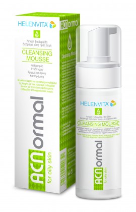 HELENVITA ACNormal Cleansing Mousse , Αφρος καθαρισμου για προσωπο με ακμη 150ml
