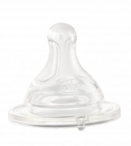 CHICCO Tettarella Teat Physio , Θηλή Σιλικόνης P5 Γρηγορη  Ροη  4+m  2 Τμχ SKU 20335-00