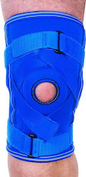 ADCO Ελαστική Επιγονατίδα Χιαστων με μεταλλικη αρθρωση και δεστρες Neoprene με Οπή  Μπλε SCU 05214