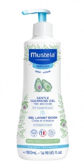 Mustela Gentle Cleansing Gel 0+ m Αφροντούς για Σώμα & Μαλλιά με αβοκαντο, 500ml