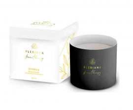 POWER HEALTH Fleriana Aroma Euphoria Natural Candle Φυσικό Κερί Χώρου με Υπέροχο Άρωμα που Διαρκεί, 235ml