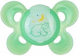 CHICCO Physio Comfort Πιπίλα Σιλικόνης με θήκη πρασινη 4+m 1τμχ SKU  072813-410