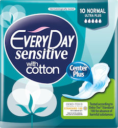 EVERY DAY Sensitive Normal Ultra Plus Σερβιέτες  , πολύ λεπτή, με φτερά προστασίας 10  τμχ