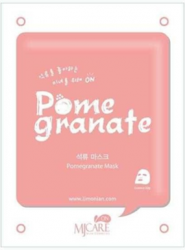 MJCare Pomegranate Sheet Mask  Υφασμάτινη Μάσκα με Ρόδι με Αντιοξειδωτική Δράση 22 gr