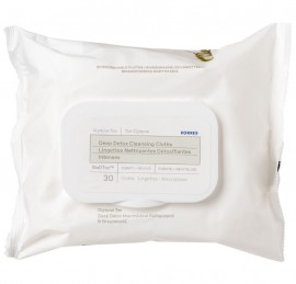 Korres Deep Detox Cleansing Cloths Olympus Tea Μαντηλάκια Καθαρισμού & Ντεμακιγιάζ με Βιολογικό Τσάι Ολύμπου, 30τεμ