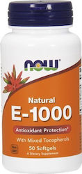 NOW Vitamin E-1000 IU Mixed Tocopherols  50 Softgels