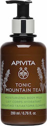 APIVITA Tonic Mountain Tea Moisturizing Body Milk,  Ενυδατικό Γαλάκτωμα Σώματος με Ελληνικό Τσάι του Βουνού, 200ml
