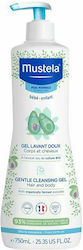 Mustela Gentle Cleansing Gel  hair and body απαλο αφροντους για σωμα και μαλλια  0+ m 750ml