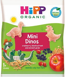 HIPP  Mini Dinos Παιδικό Σνακ Δημητριακών σε Σχήμα Δεινοσαυράκι 1y+, 30gr