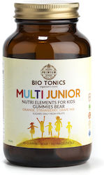 BIOTONICS Multi Junior Συμπληρωμα διατροφης για παδια με γευση πορτοκαλι,φραουλα και σταφυλι  60 ζελεδάκια
