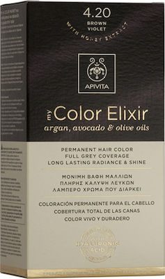 APIVITA My Color Elixir N 4.20 Βαφη μαλλιων Καστανό Βιολετί, 125ml