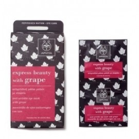 APIVITA express beauty eye mask , Αντιρυτιδική Μάσκα Ματιών με Σταφύλι, 2X2ml