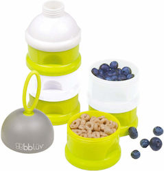 Bbluv Dose Πλαστικό Παιδικό Δοχείο Φαγητού Πράσινο Μ7.6 x Π7.6 x Υ17.7εκ. 0+ m 3x120ml