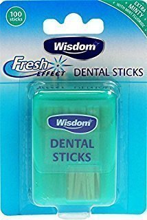 Wisdom Dental Sticks Οδοντογλυφίδες με γεύση μέντας, 100 τεμάχια