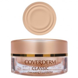 Coverderm Classic Concealing Foundation No1, Make-Up που Καλύπτει Τέλεια και Φυσικά Έντονες Δυσχρωμίες με SPF30, 15ml