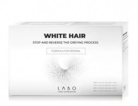 Labo White Hair Treatment Woman Αγωγή για την Αντιμετώπιση της Ανάπτυξης των Λευκών Τριχών για Γυναίκες, 40 Φιαλίδια