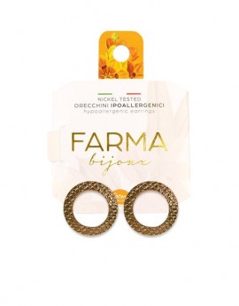 FARMA BIJOUX Υποαλλεργικά Σκουλαρίκια Επίπεδοι Κρίκοι με Μοτίβο Φιδιού 20mm