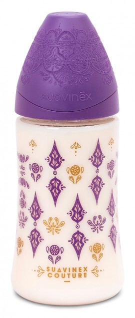 Suavinex Premium silicone  Μπιμπερό 270 ml Πλαστικό 3P με Θηλή Σιλικόνης 0+m 1 τμχ SKU3162102