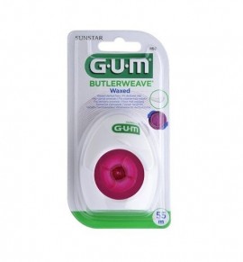 GUM Butlerweave Floss - Waxed Ελαφρά Κερωμένο Οδοντικό Νήμα 55m SKU 1155