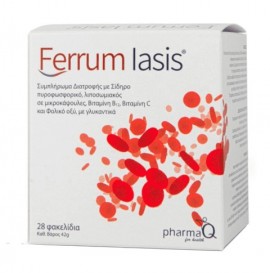 Pharma Q Ferrum Iasis Συμπληρωμα διατροφης  Σίδηρος 28 φακελίσκοι 42 gr
