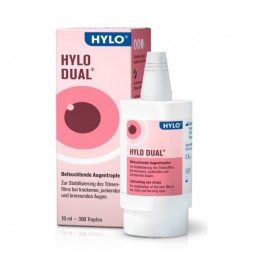PHARMEX  Hylo Dual Οφθαλμικές Σταγόνες με Υαλουρονικό Οξύ για Ξηροφθαλμία 10ml