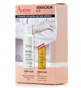 Avene Promo XeraCalm A.D Crema Liporestitutiva Κρέμα για Αναπλήρωση των Λιπιδίων, 400ml & Δώρο Xeracalm A.D Καθαριστικό Έλαιο Αναπλήρωσης Λιπιδίων, 100ml, 1σετ