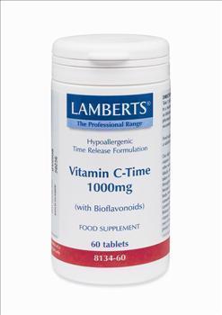 Lamberts Vitamin C Time 1000mg with Bioflavonoids Συμπληρωμα διατροφης  60 tabs