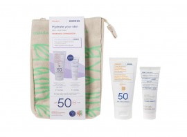 Korres Set  Tinted Sunscreen Face Cream Spf50, 50ml & Δώρο Foaming Cream Cleanser 20ml & Greek Yoghurt Serum 1.5ml & Νεσεσέρ