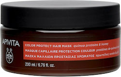 APIVITA  Color Protect Hair Mask Μάσκα Μαλλιών Προστασίας Χρώματος Mε Πρωτεΐνες Κινόα & Μέλι 200ml