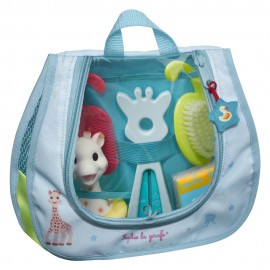 SOPHIE LA GIRAFE  Tα πρώτα μου μπάνια , Περιλαμβάνει Μια βούρτσα, μια χτένα, ένα βιβλίο μπάνιο, ένα θερμόμετρο μπάνιου και ένα παιχνίδι για το μπάνιο SKU523518