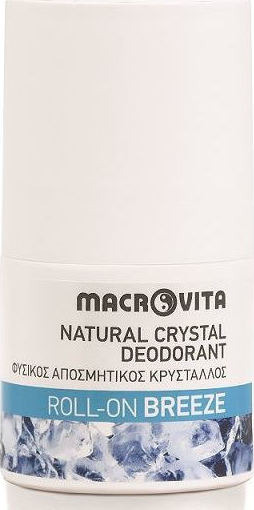 MACROVITA Natural Crystal Deodorant Roll-On Breeze  Φυσικός Αποσμητικός Κρύσταλλος  50ml