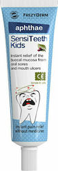 Frezyderm Sensiteeth Kids Aphthae Gel  Καταπραϋντικό  επουλωτικό τζελ αμεσης ανακουφισης   για άφθες και στοματικά έλκη 3+ ετων  25ml
