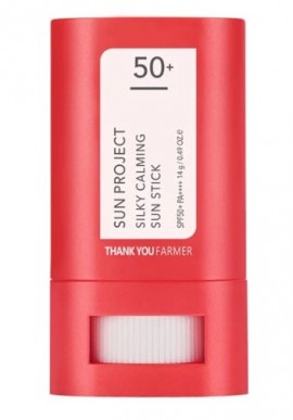 THANK YOU FARMER  Sun Project Silky Calming Sun Stick SPF50+ PA+++ Αντηλιακό Στικ, 14gr