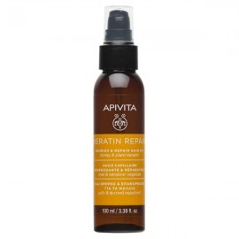 APIVITA Keratin Repair Nourish & Repair Hair Oil Λάδι Θρέψης & Επανόρθωσης με Μέλι & Φυτική Κερατίνη, 100ml